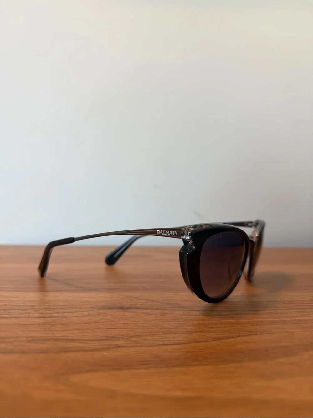 Balmain AUTHENTIC Black Cat-Eye Sunglasses